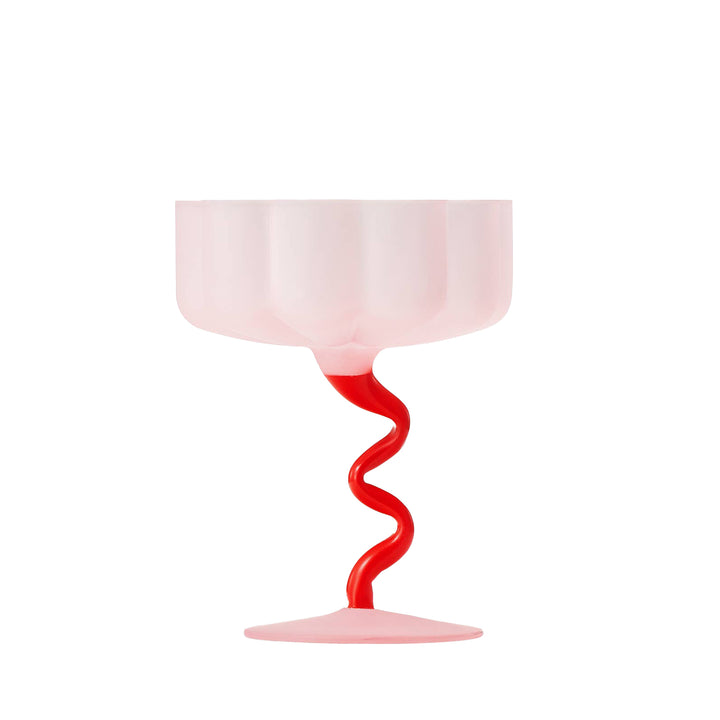 Frosted Pink Zig Zag Coupe