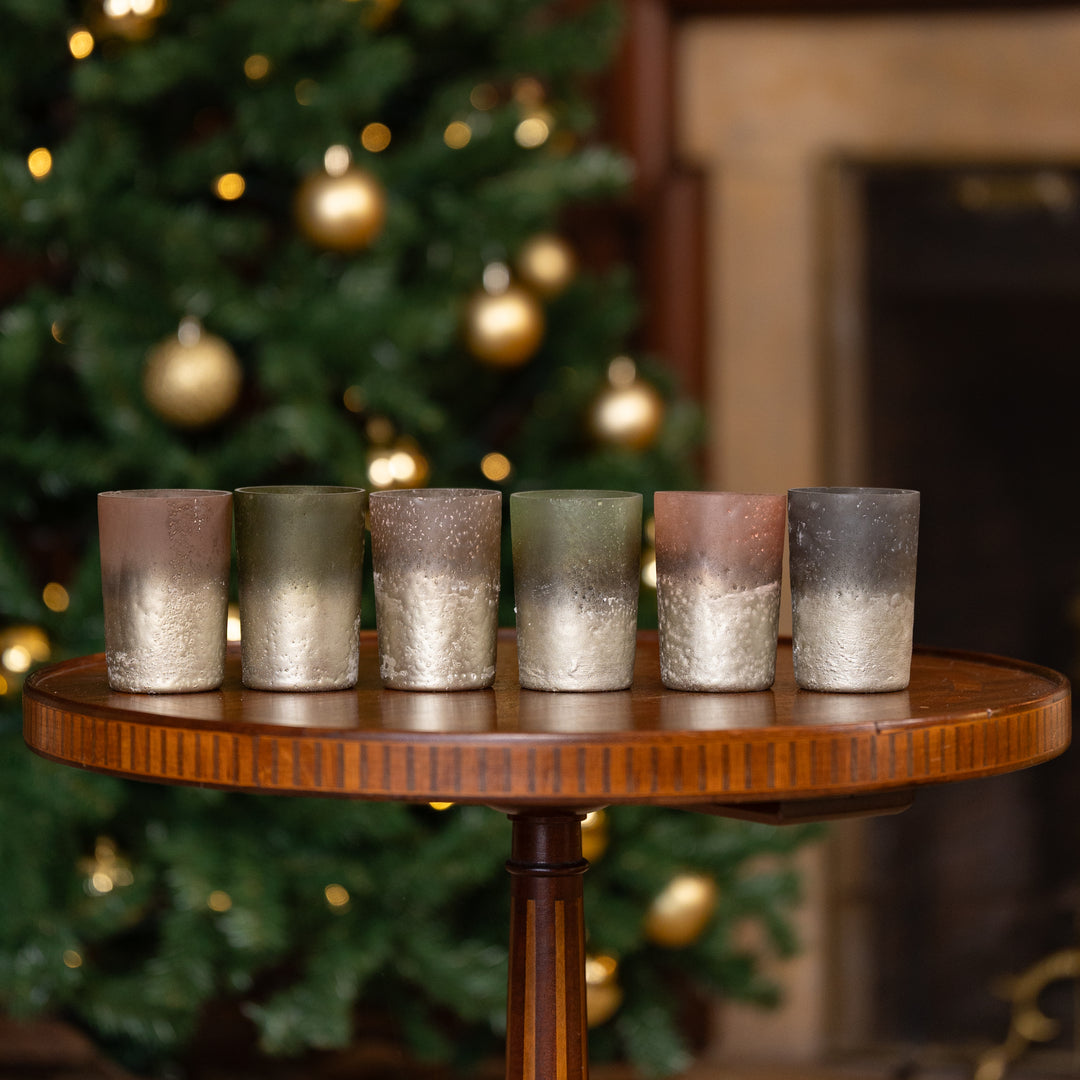 Frosted Glass Votive, Set of 6