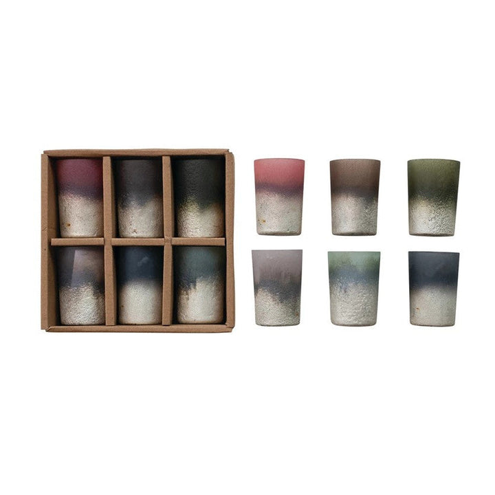 Frosted Glass Votive, Set of 6