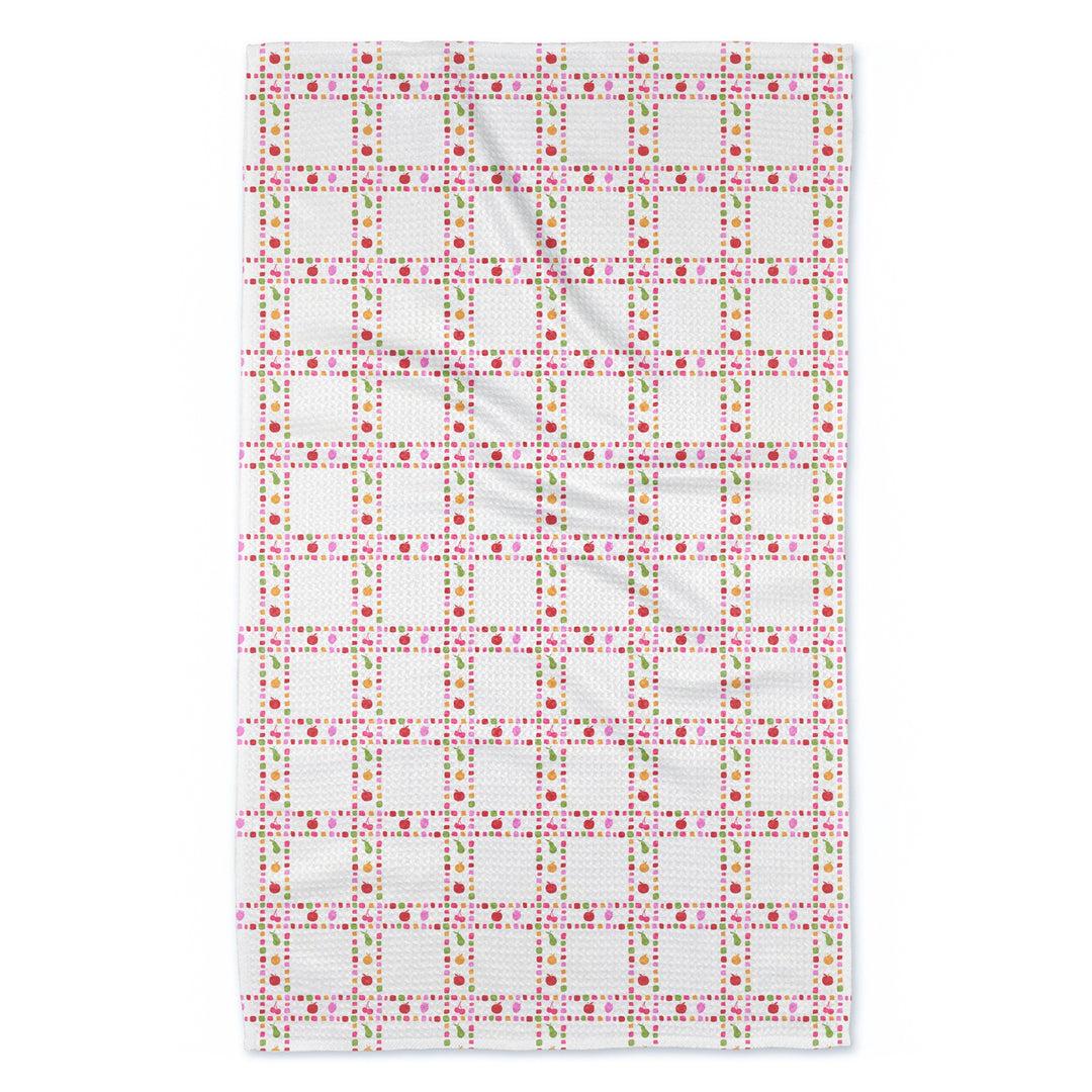 Fruits Plaid Tea Towel