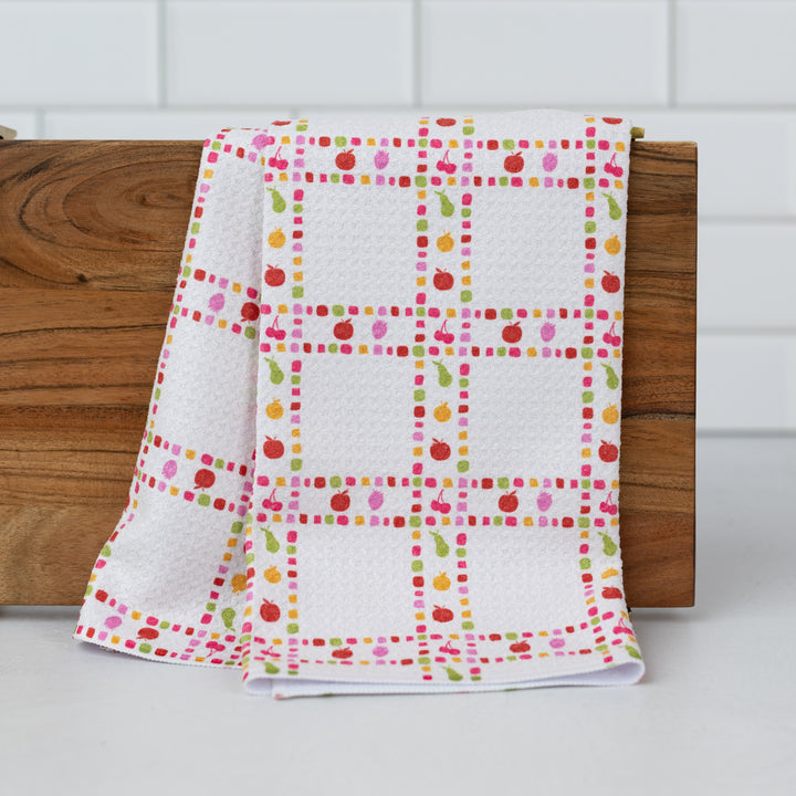 Fruits Plaid Tea Towel