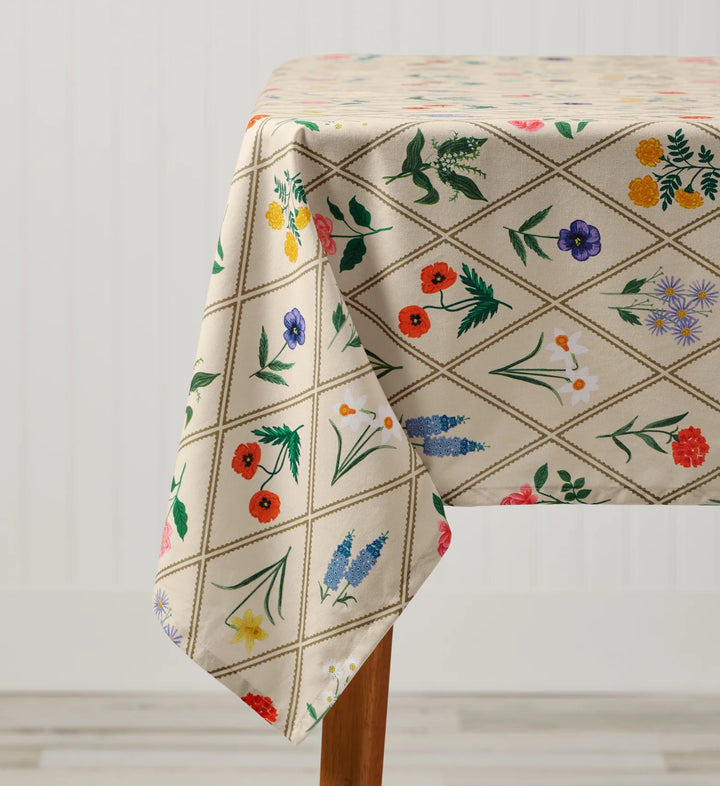 Garden Study Cotton Tablecloth