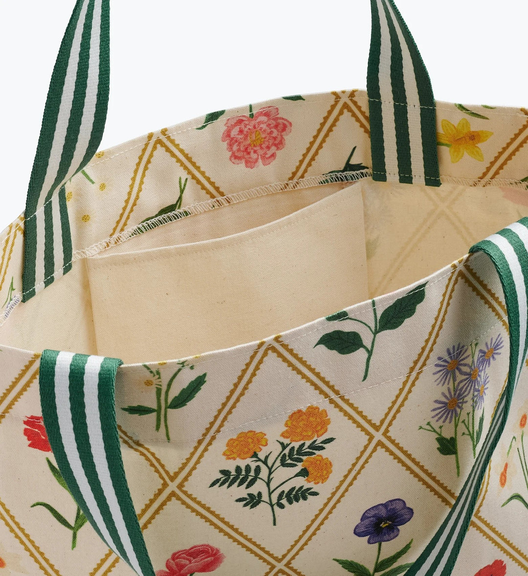 Garden Study East West Canvas Tote Bag