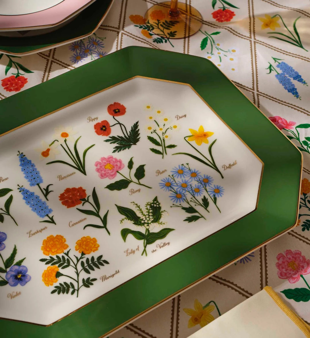 Garden Study Large Porcelain Serving Platter