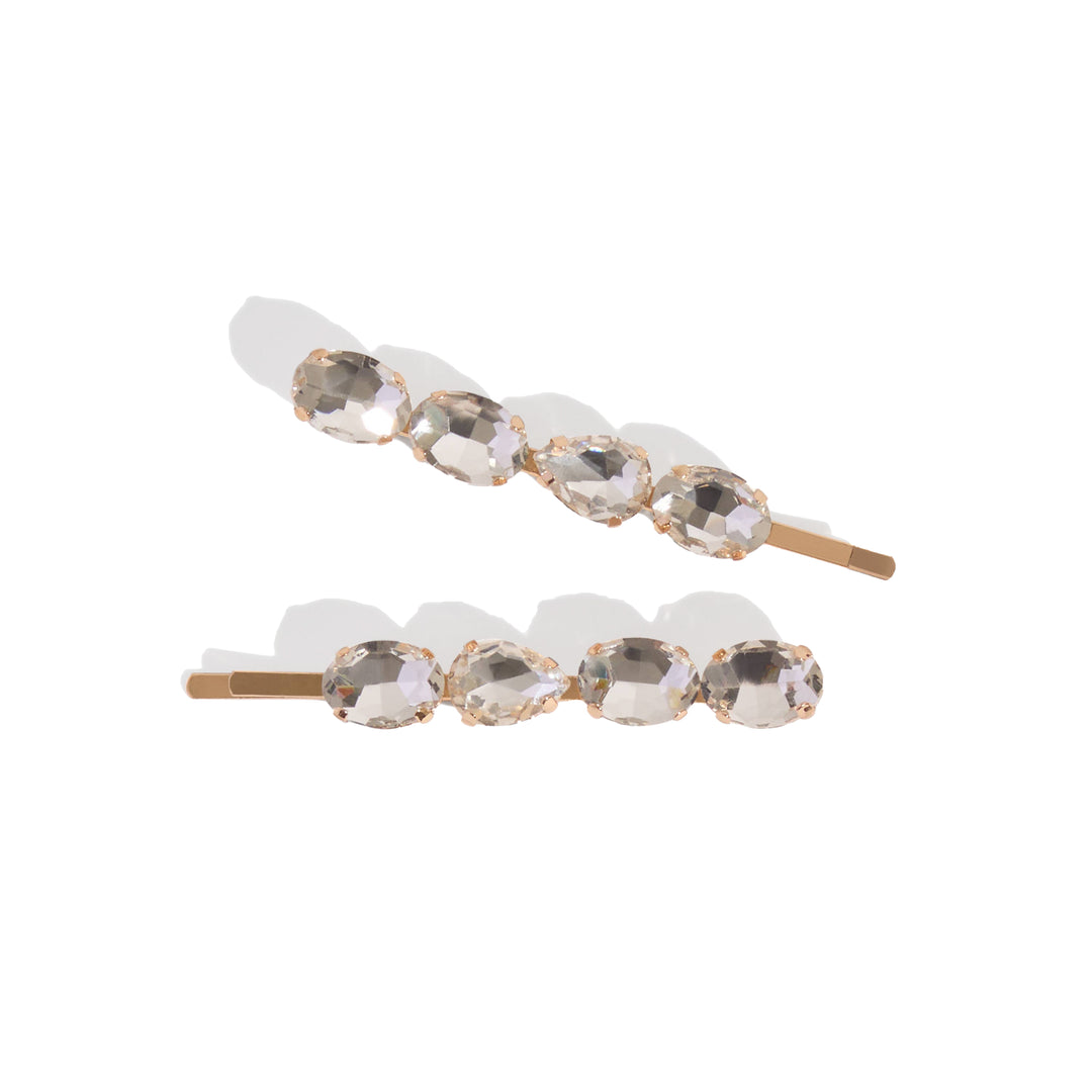 Gemstone Bobby Pins, Set of 2