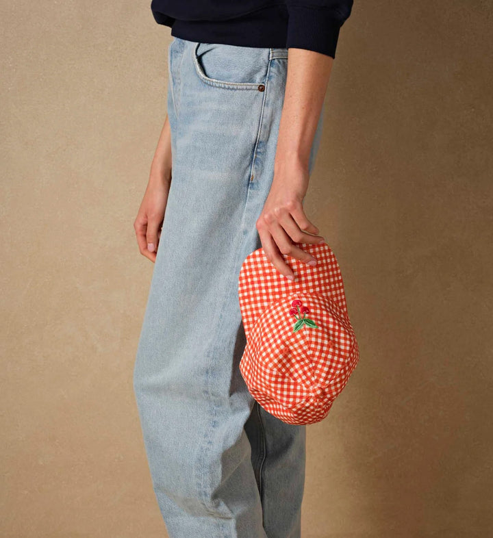 Gingham Cherries Baseball Cap