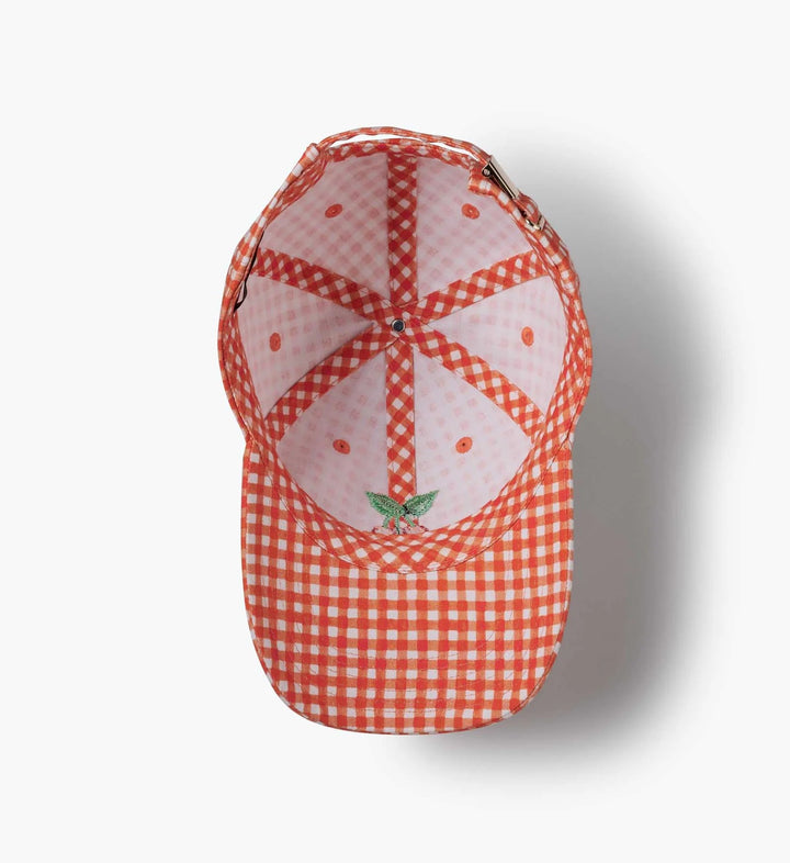 Gingham Cherries Baseball Cap