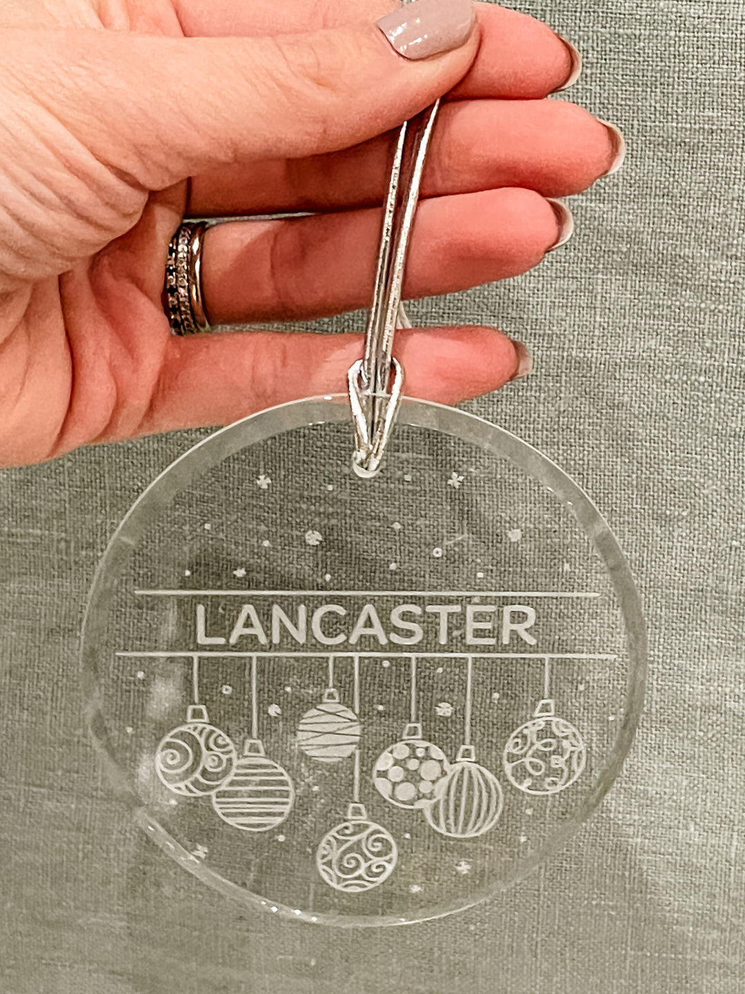 Glass Lancaster Ornament