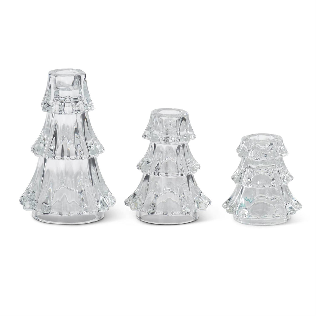 Glass Tree Taper Holder