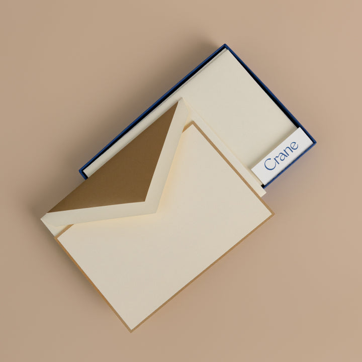 Gold Border Ecru Card Set