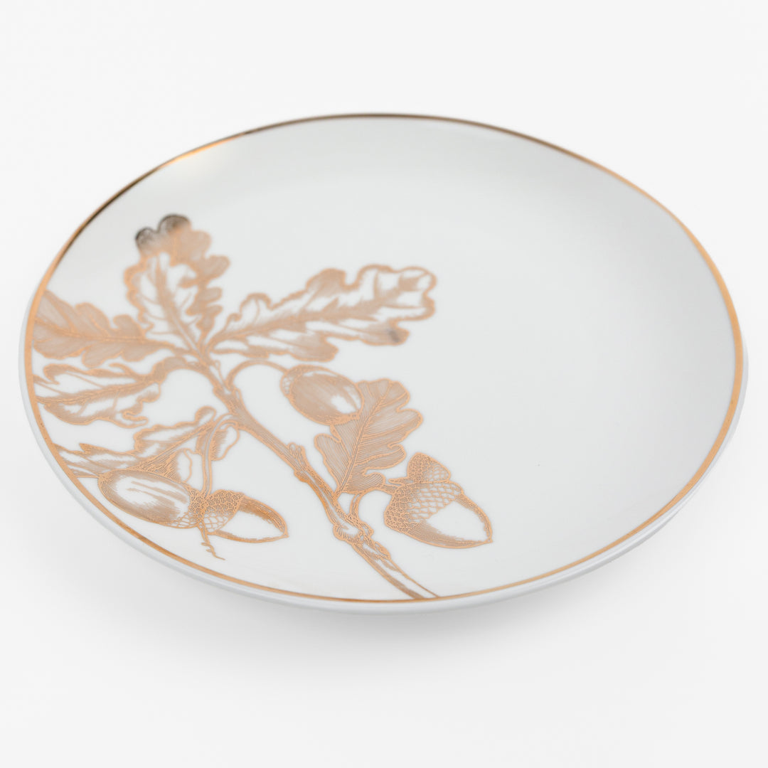 Gold Oak Leaf Plate