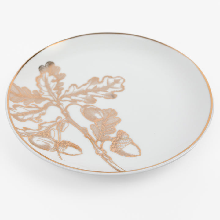 Gold Oak Leaf Plate