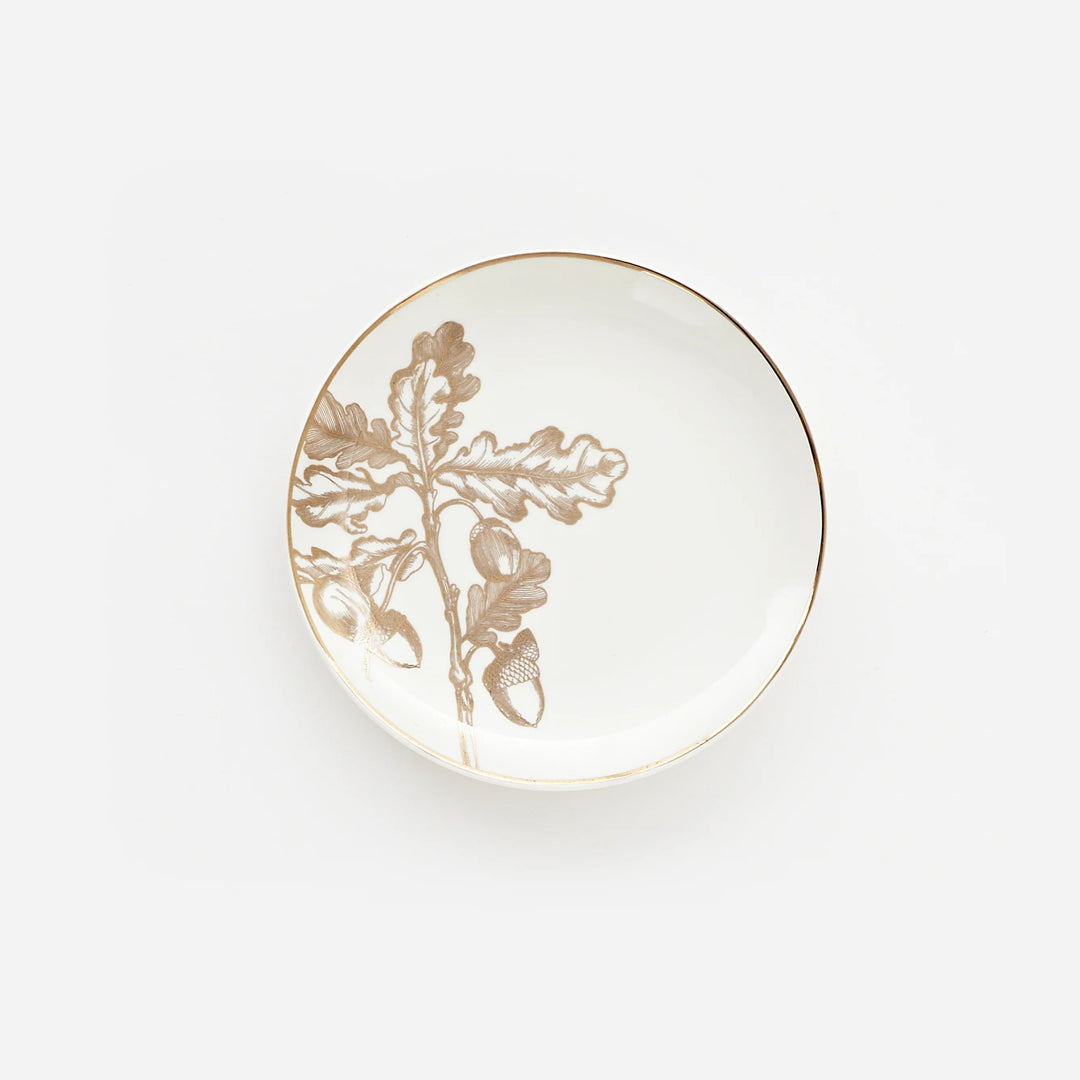 Gold Oak Leaf Plate