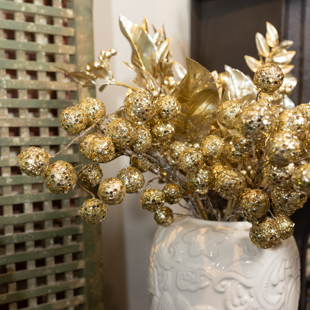 Gold Sequin Ball Spray