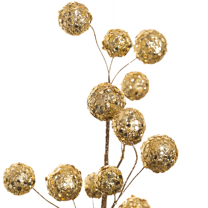 Gold Sequin Ball Spray