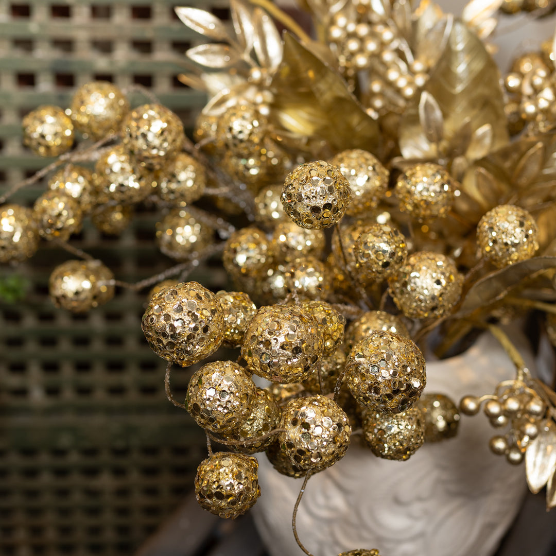 Gold Sequin Ball Spray