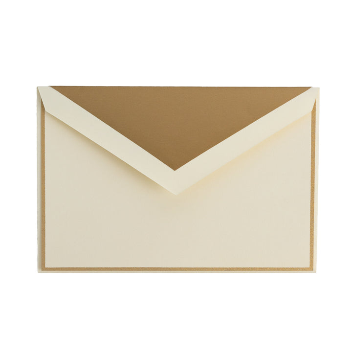 Gold Border Ecru Card Set