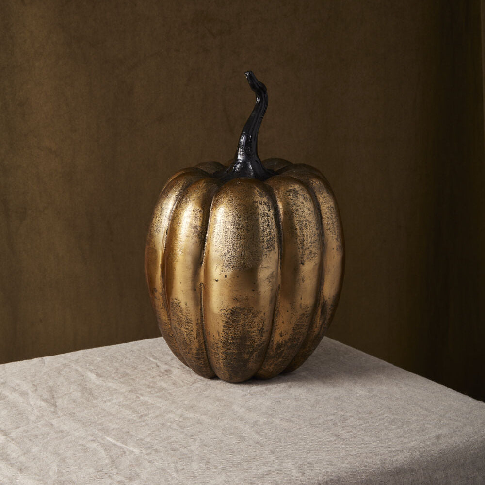 Gold Finish Aluminum Pumpkin