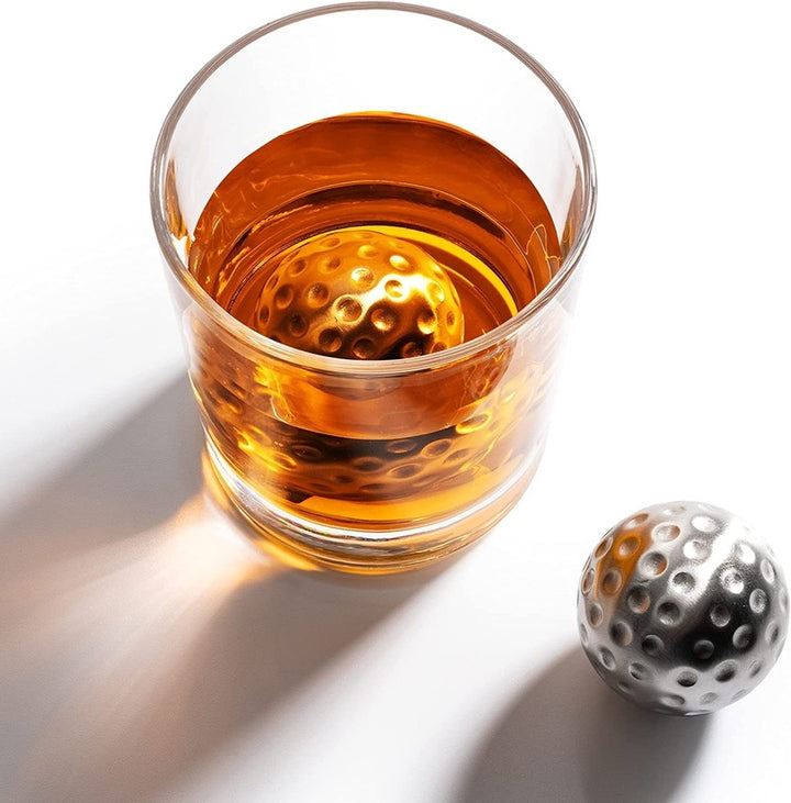 Golf Whiskey Glass & Chiller Set