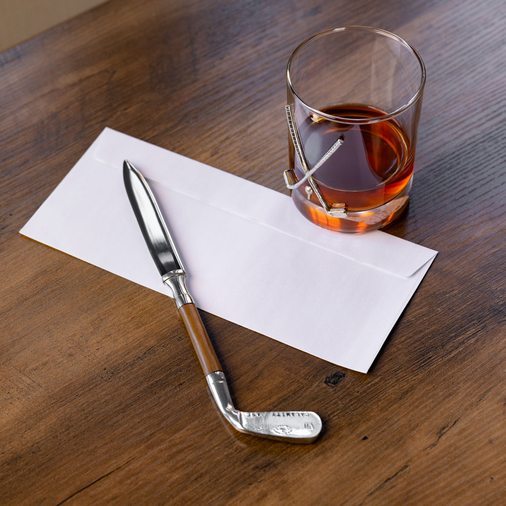 Golf Club Pewter Letter Opener