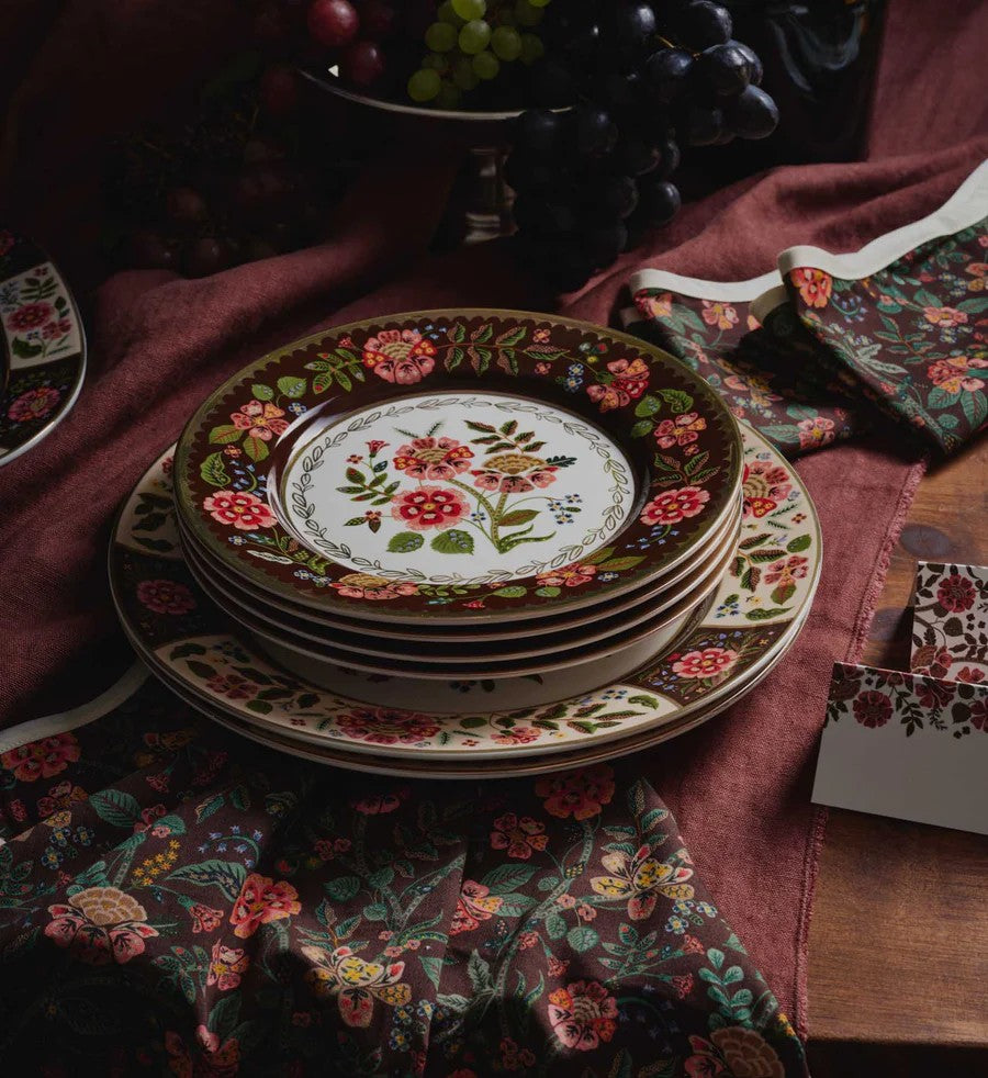 Gracie Porcelain Dessert Plate, Set of 4