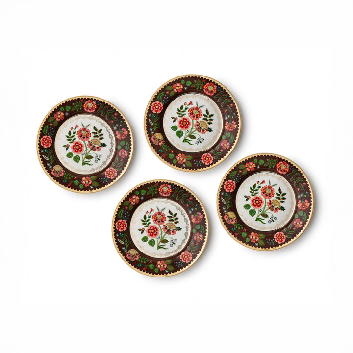 Gracie Porcelain Dessert Plate, Set of 4
