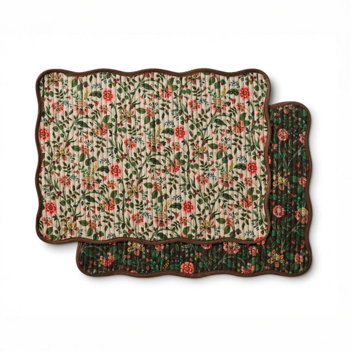 Gracie Quilted Cotton Placemats, Set of 4