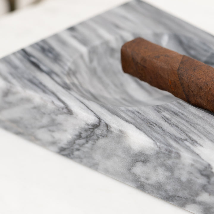 Gray Marble Cigar Ashtray