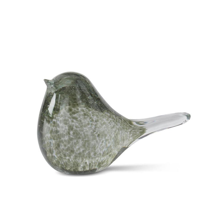 Green Speckle Glass Bird