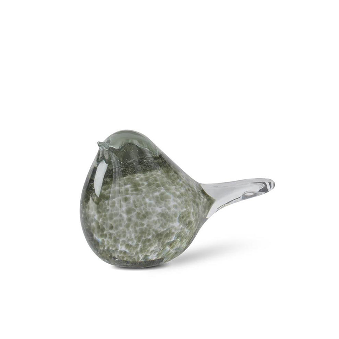 Green Speckle Glass Bird