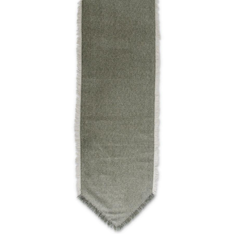 Green &amp; Tan Diamond Table Runner