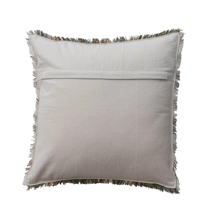 Grey & Tan Linen Plaid 20" Pillow