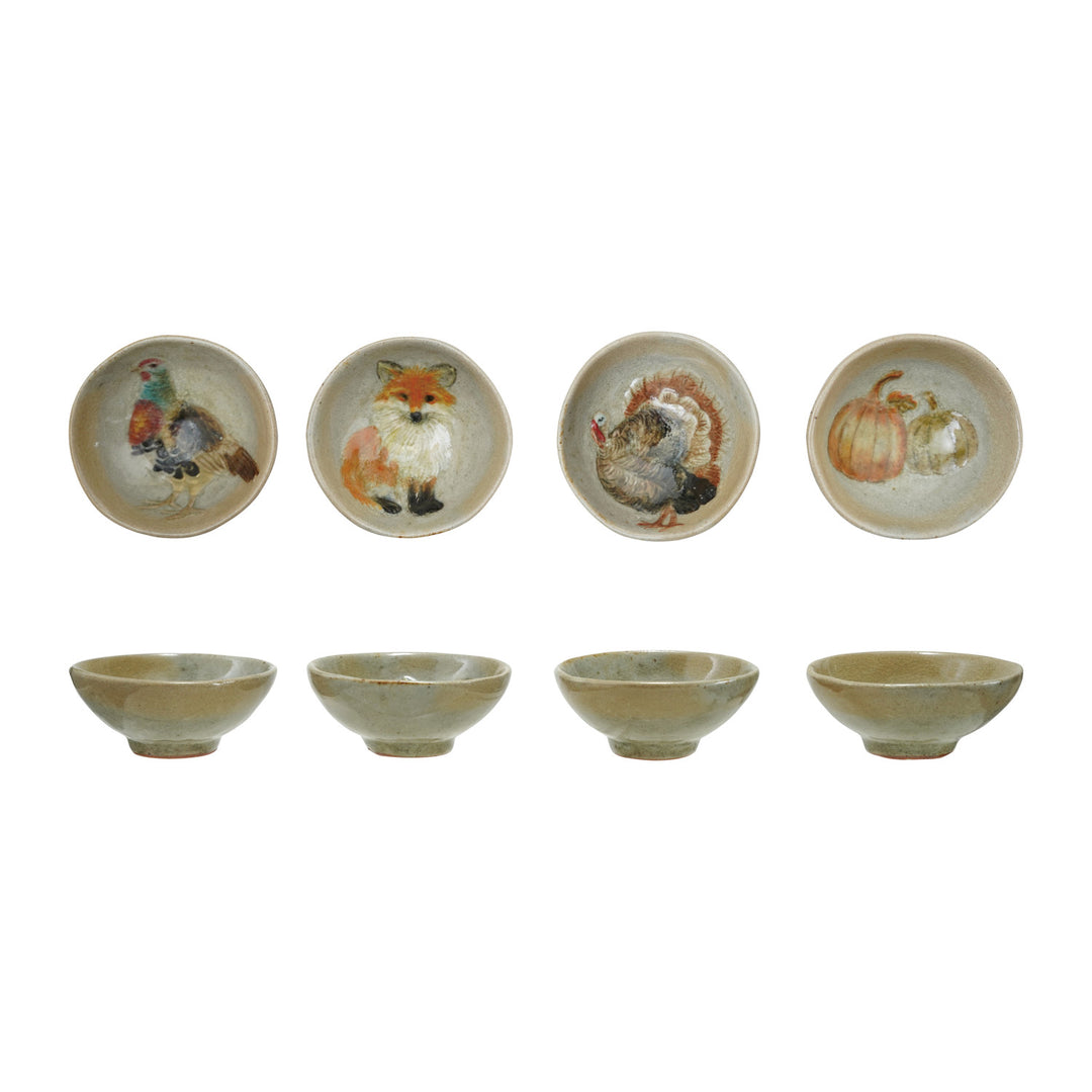 Hand Painted Stoneware Dish
