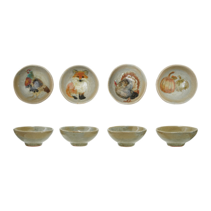 Hand Painted Stoneware Dish