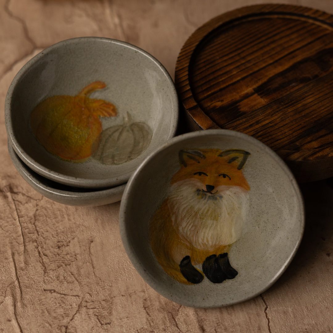 Hand Painted Stoneware Dish