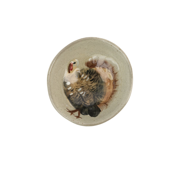 Hand Painted Stoneware Dish