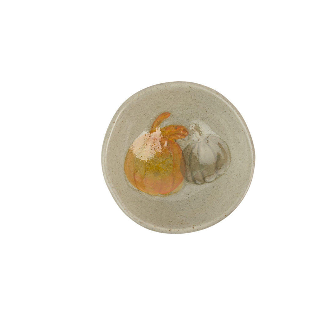 Hand Painted Stoneware Dish