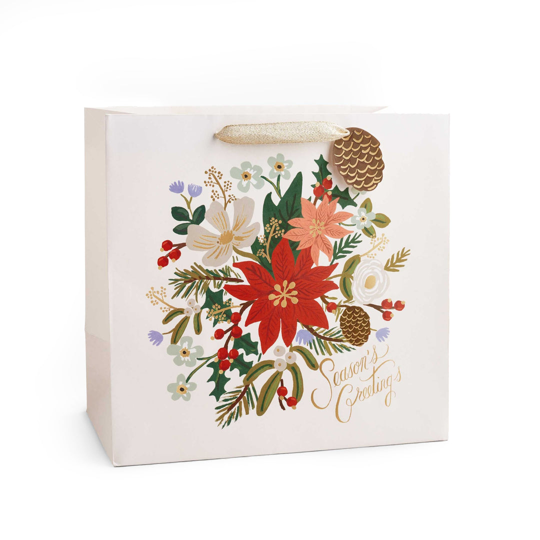 Holiday Bouquet Large Gift Bag
