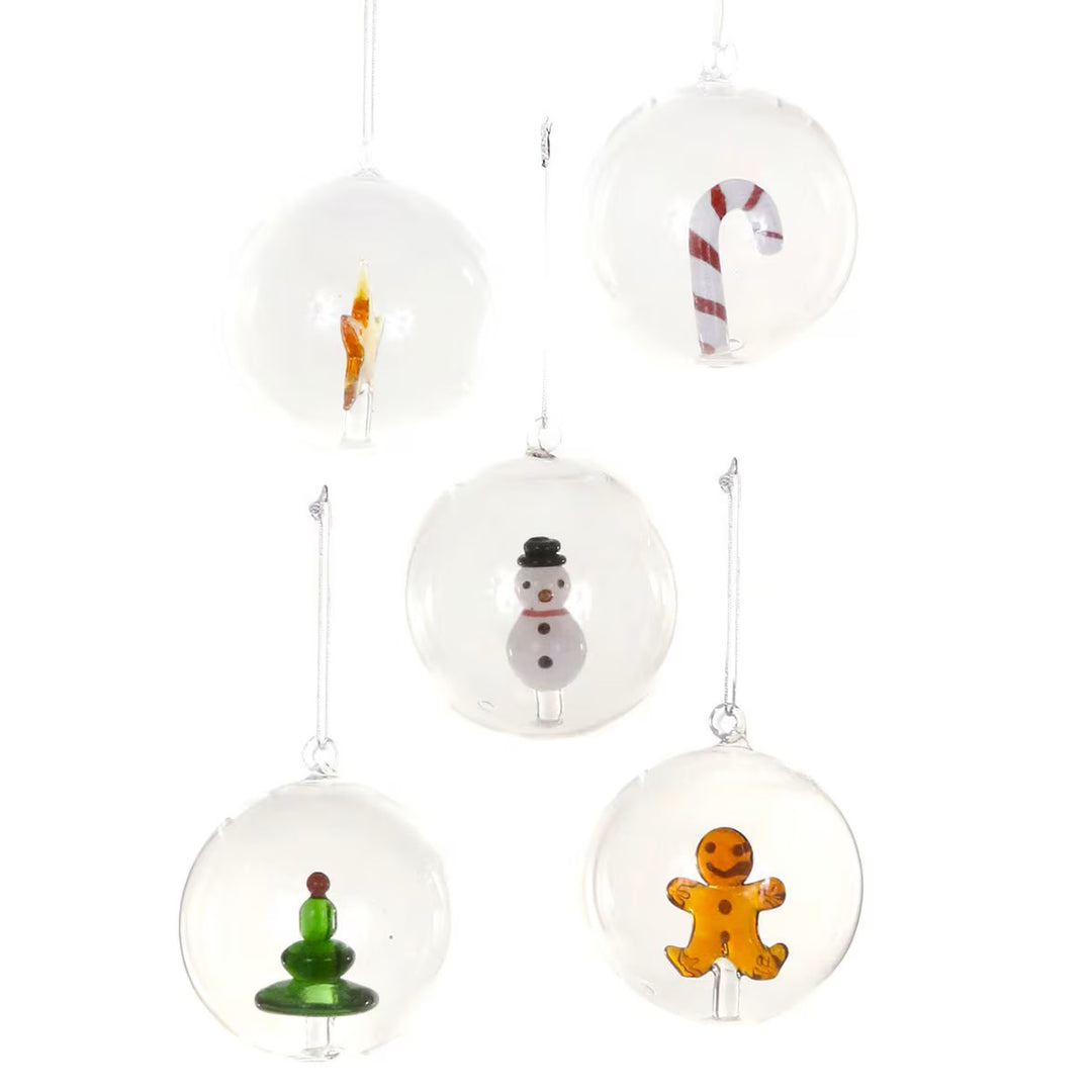 Holiday Icon Glass Bauble Ornament