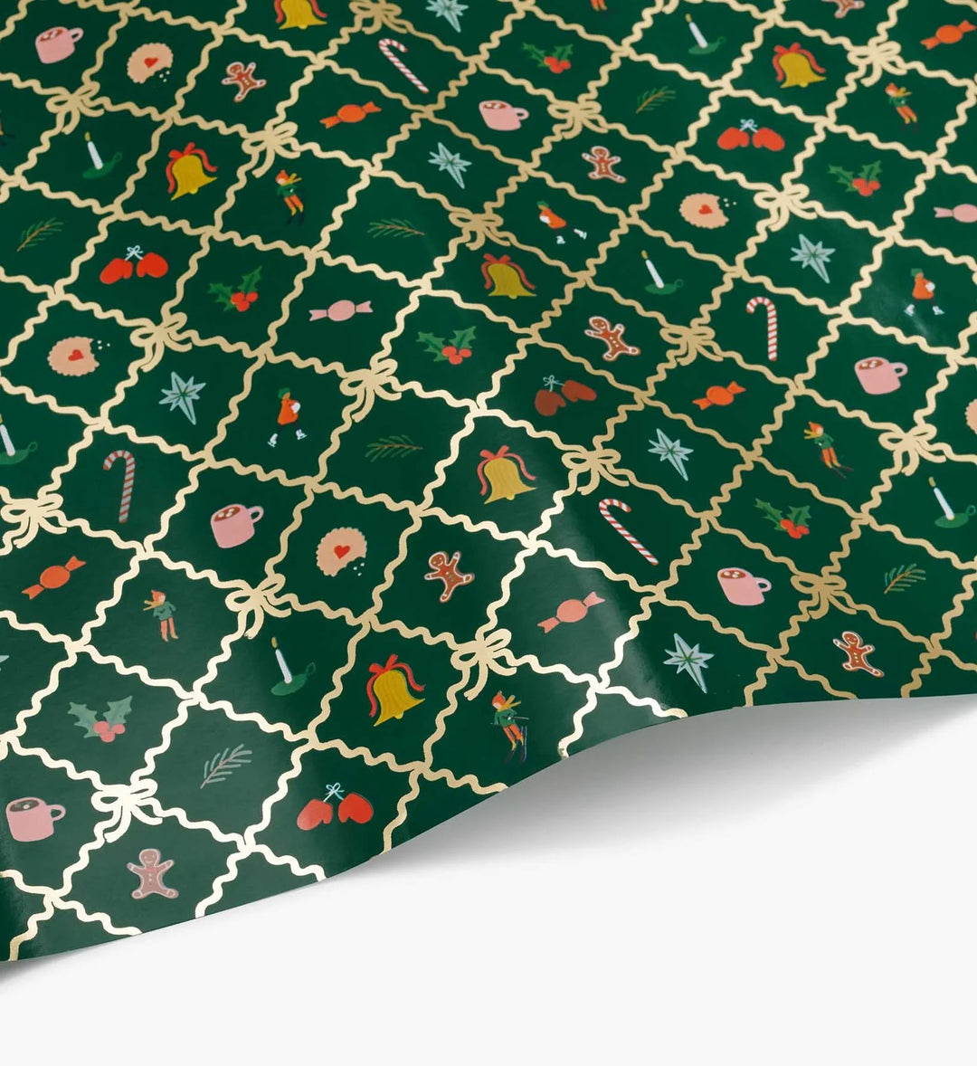 Holiday Argyle Continuous Wrapping Roll