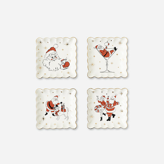 Holiday Cheers 4"x4" Plate