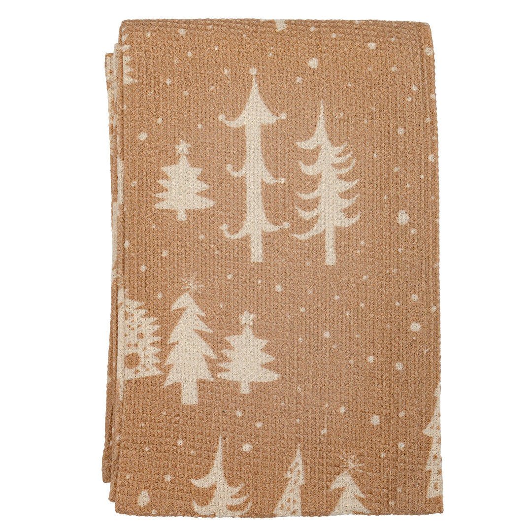 Holiday Icon Cotton Waffle Tea Towel