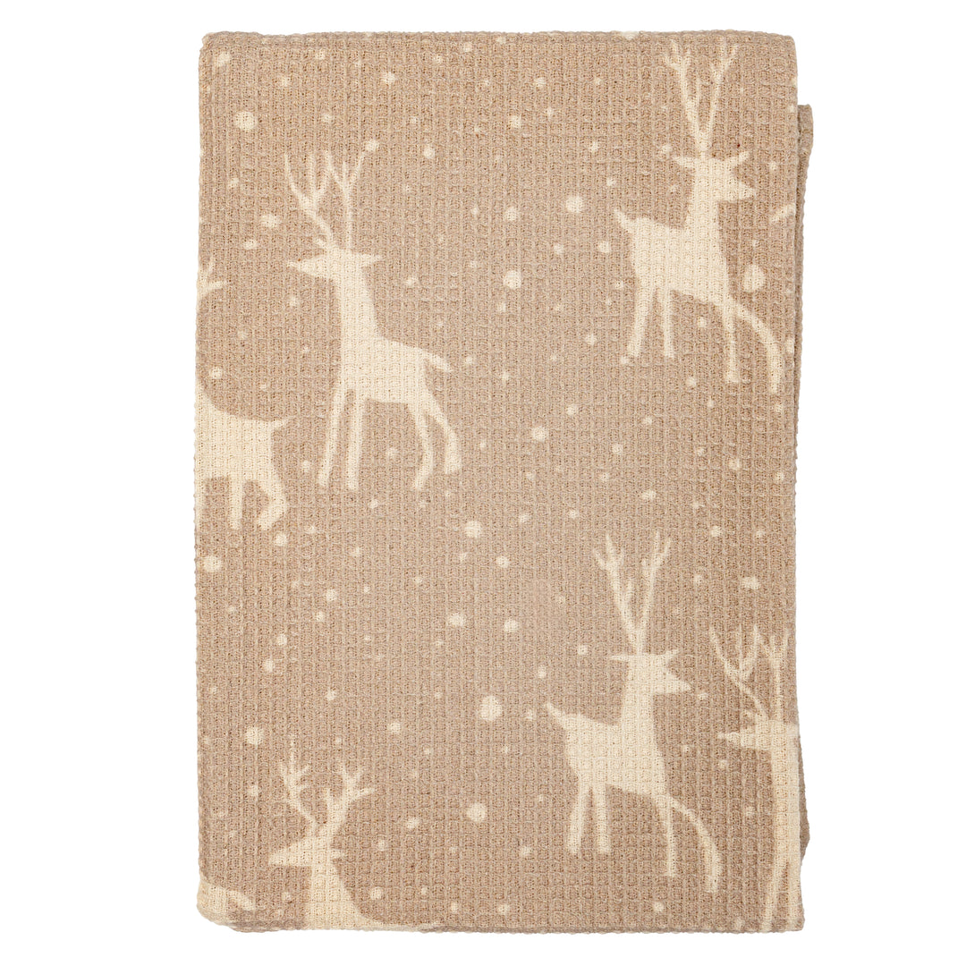 Holiday Icon Cotton Waffle Tea Towel