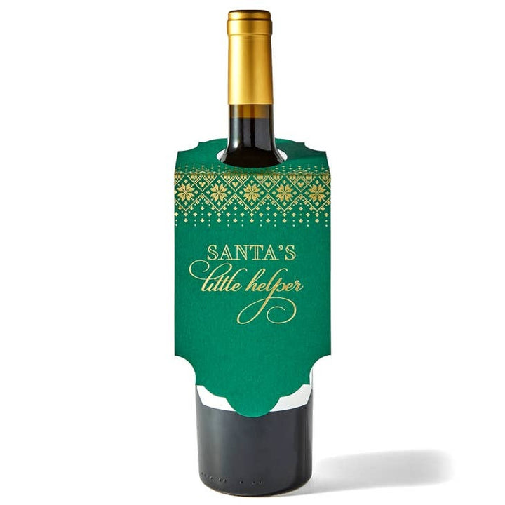 Holidays Letterpress Wine Tag
