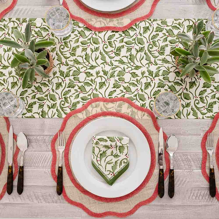 Holly Berry Table Runner