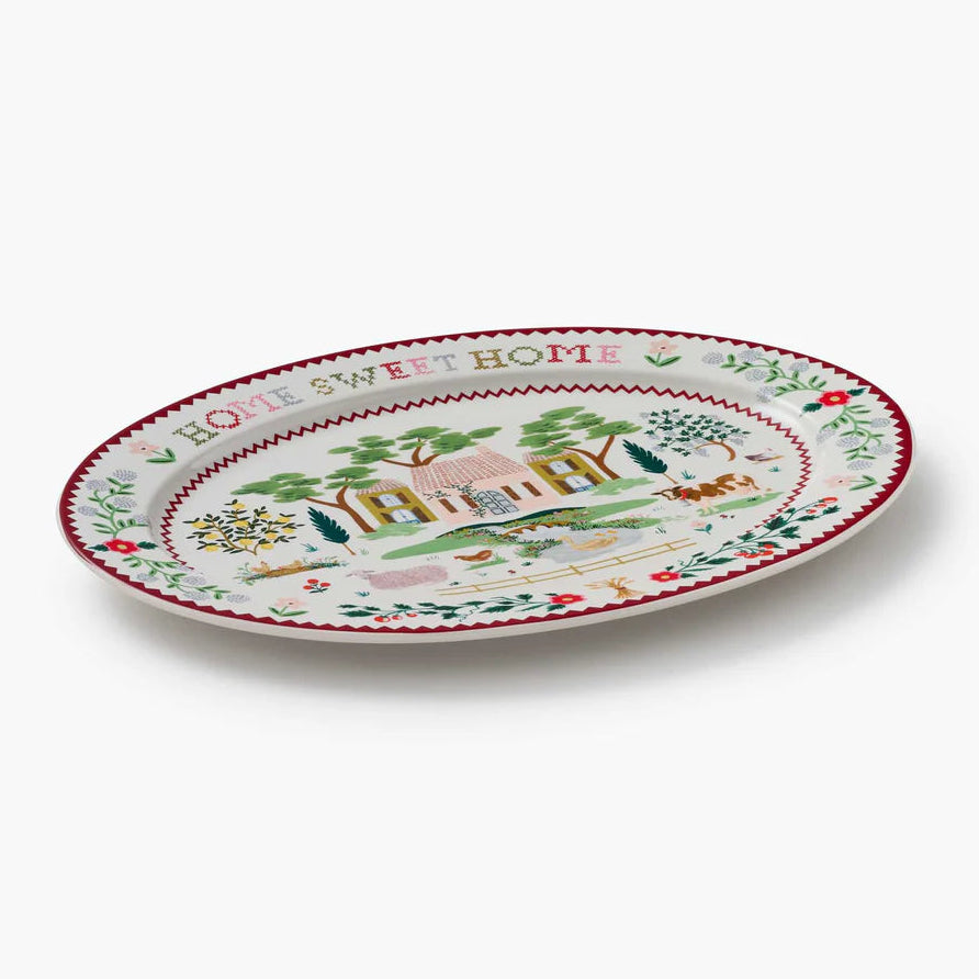 Home Sweet Home Large Porcelain Serving Platter