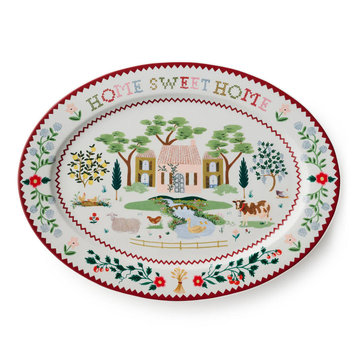 Home Sweet Home Large Porcelain Serving Platter