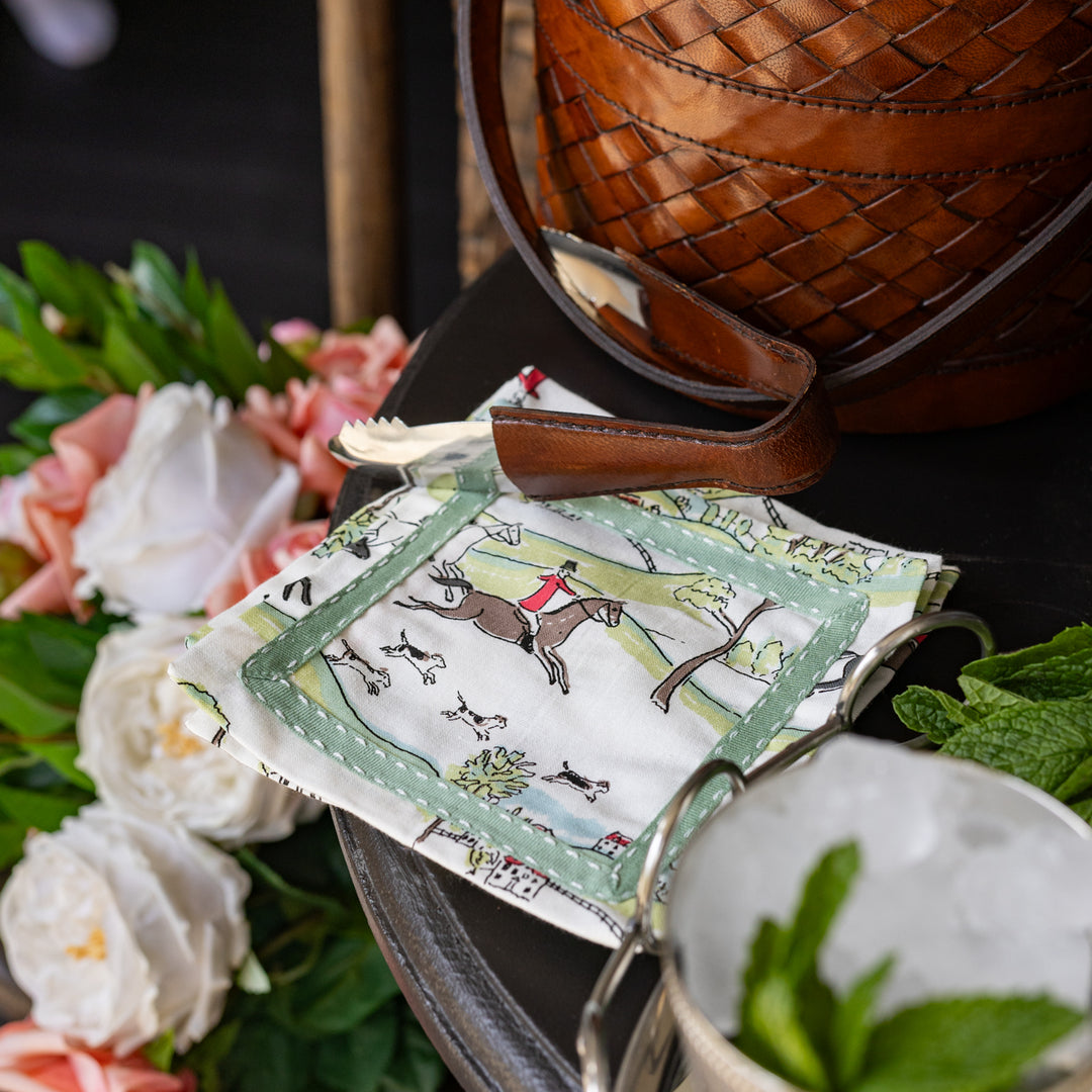 Hunt Scene Cocktail Napkin Set