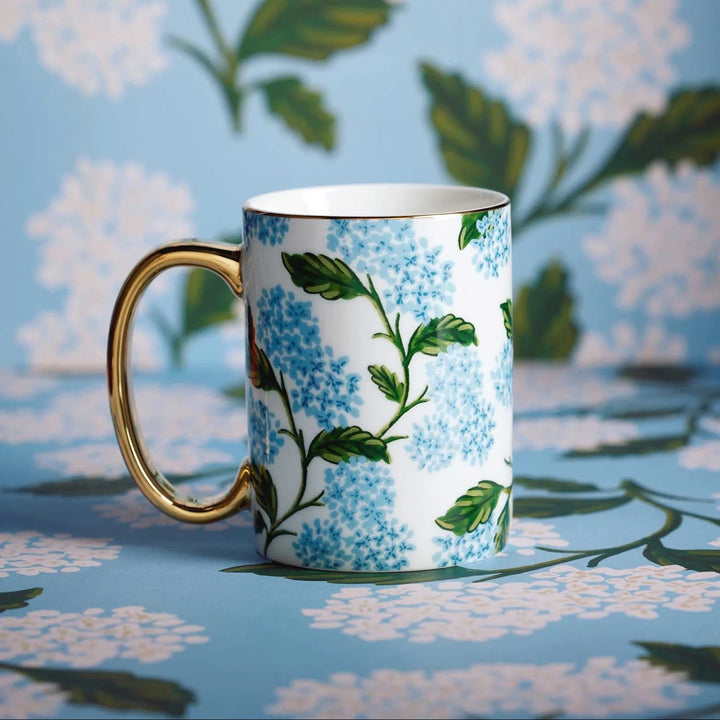 Hydrangea Porcelain Mug