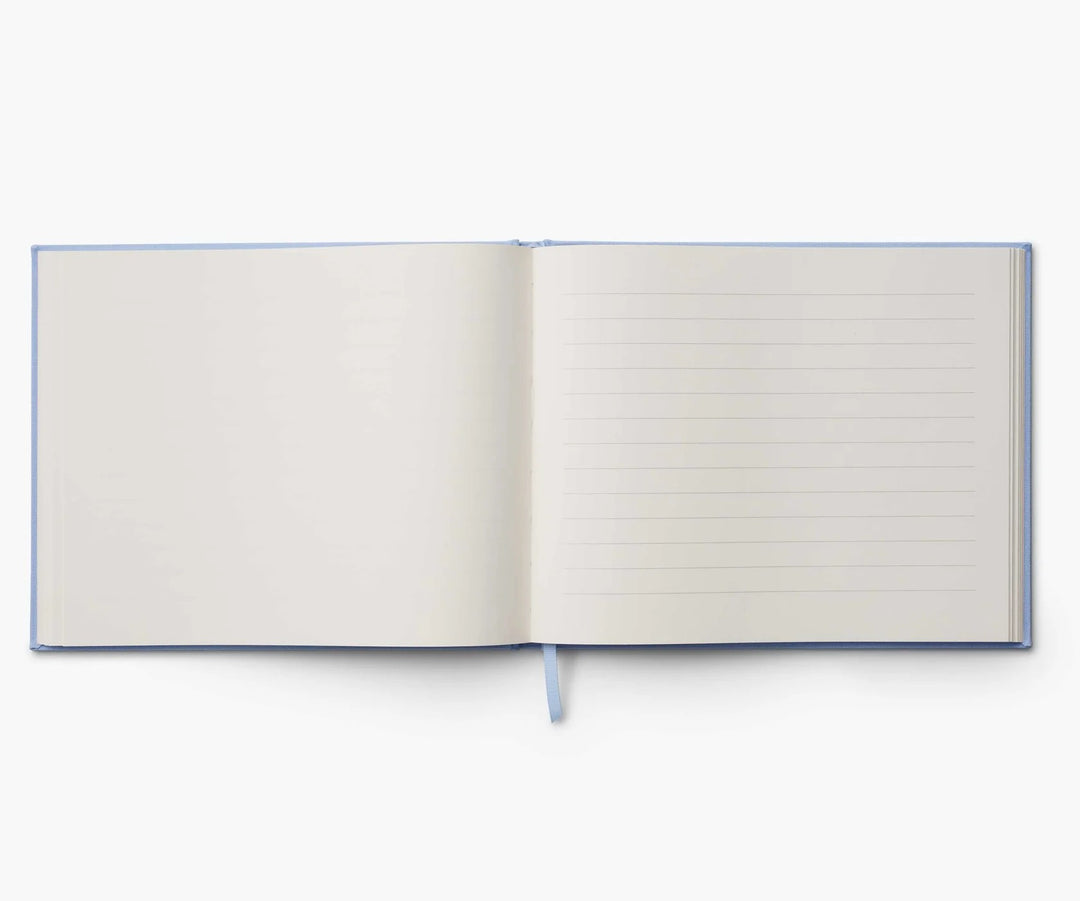 Hydrangea Embroidered Guest Book